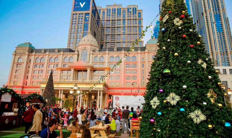 Shop for some Gifts at a Festive Market