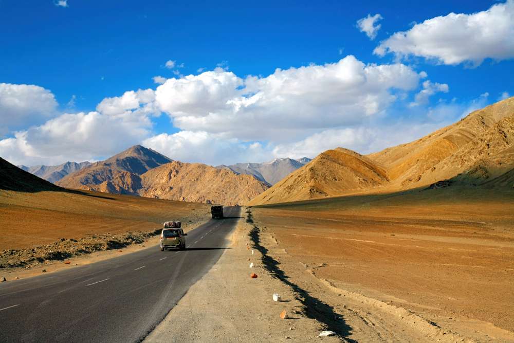 Srinagar Leh Highway in July