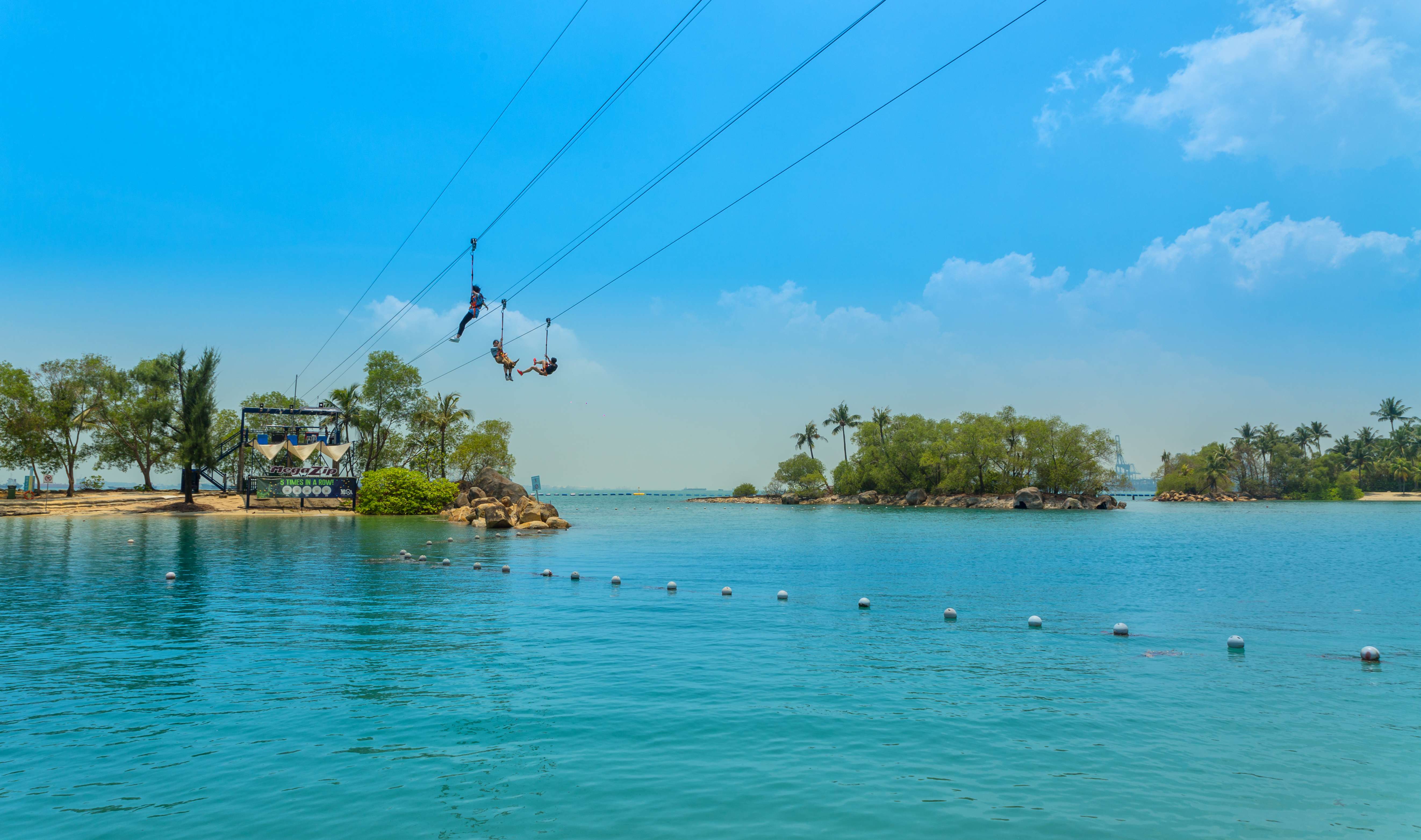 Experience Ziplining at Sentosa Island