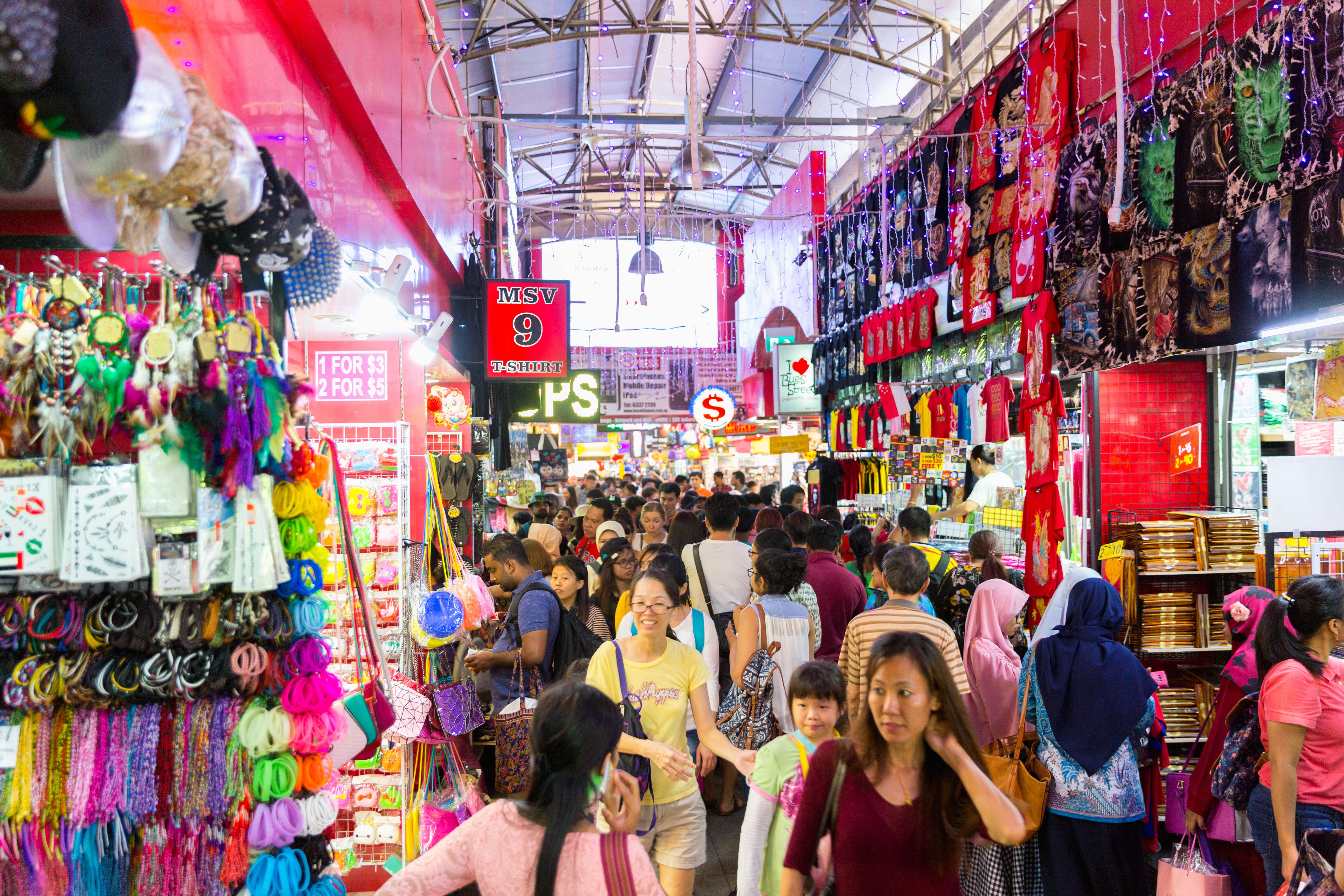 Shopping at Bugis Street Market 