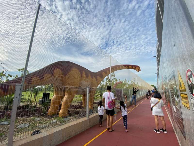 Take Peek at the Dinosaurs at Jurassic Mile