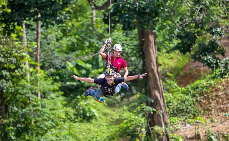  Ziplining in Tree Top Adventure Park