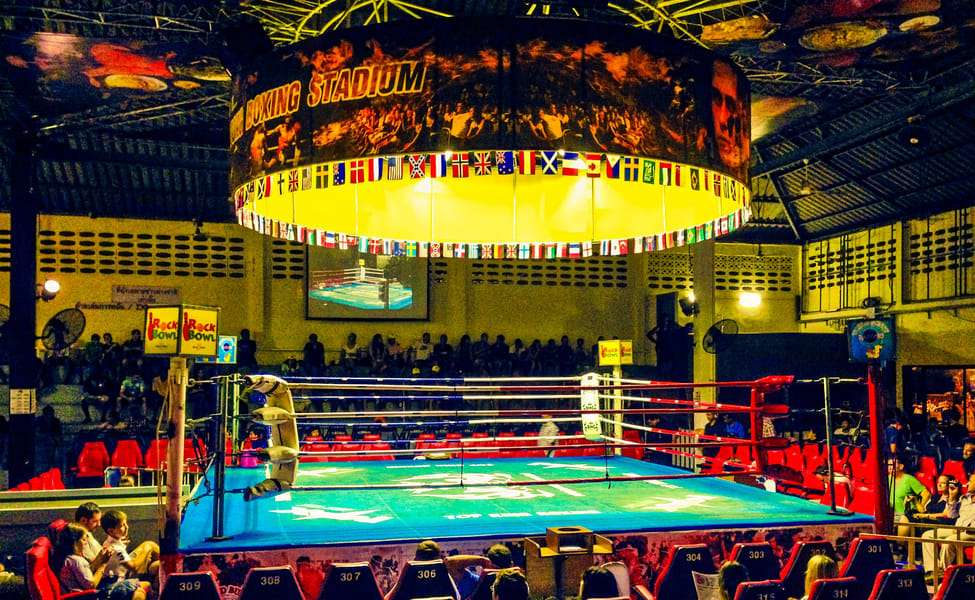 Watching a Match at Patong Boxing Stadium Sainamyen