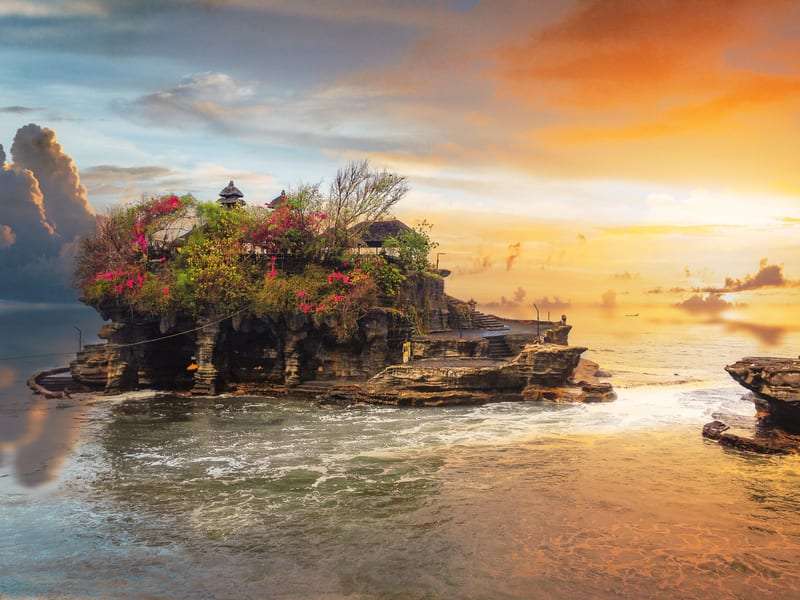 Watch The Sunset At Tanah Lot