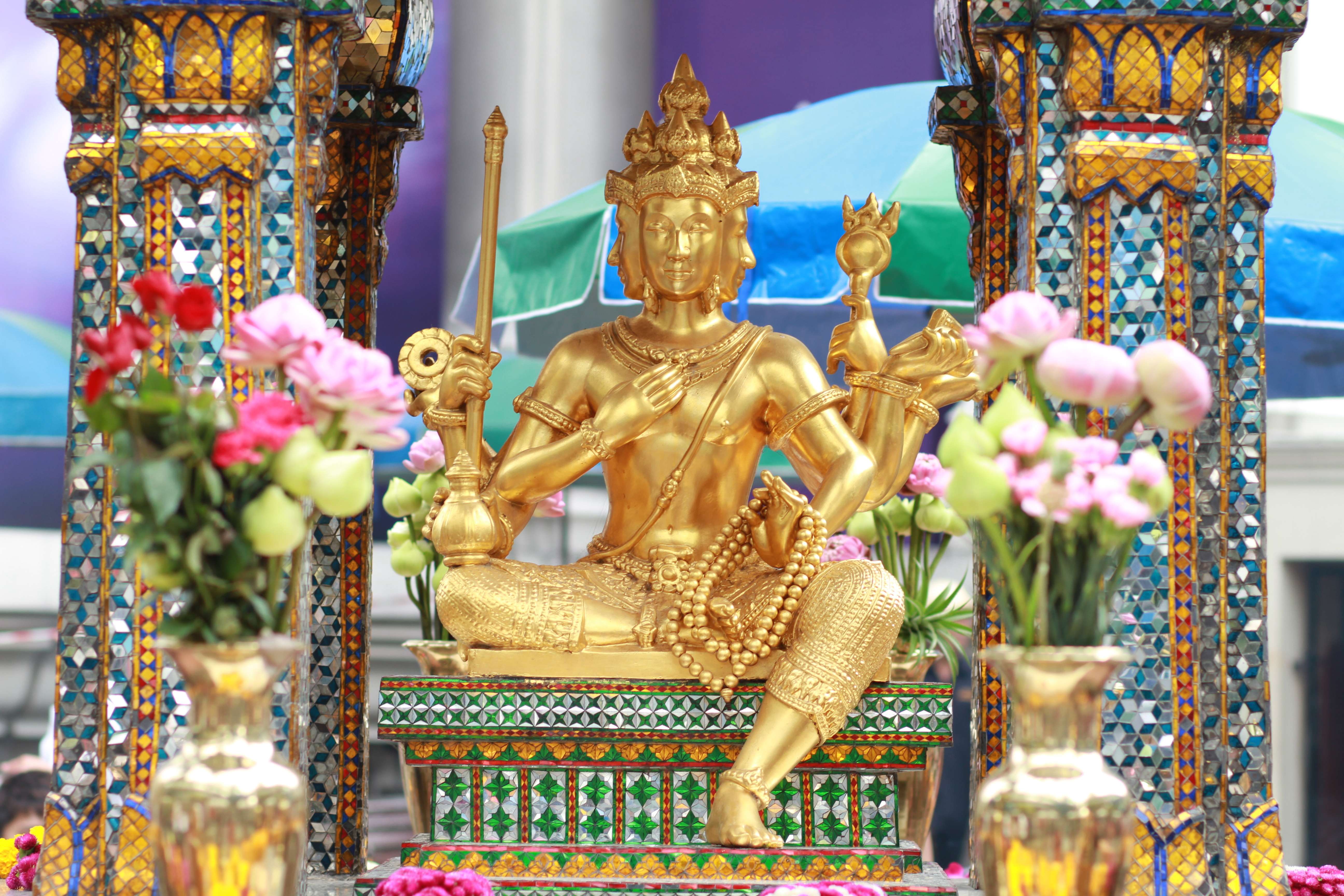 Seek Blessings at Erawan Shrine
