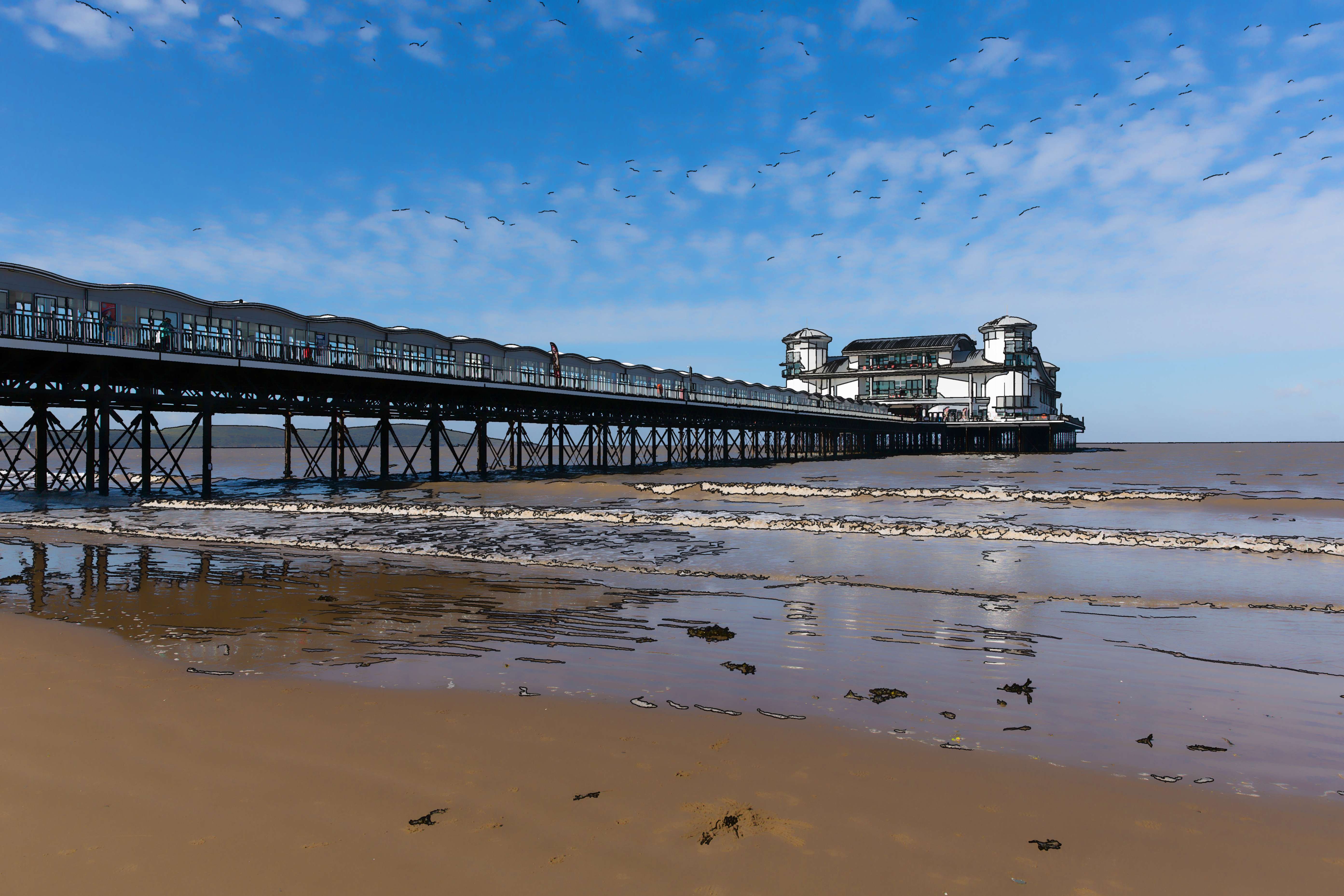 Weston-Super-Mare Beach, Somerset