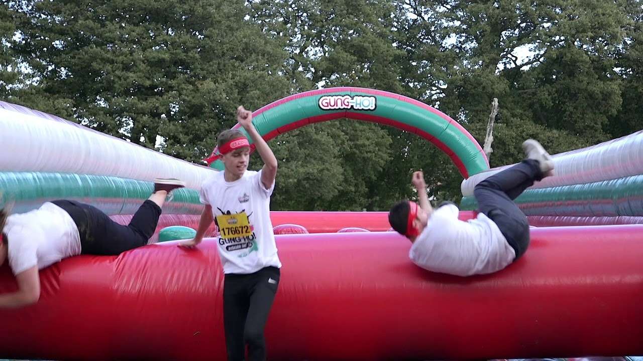 Take On An Inflatable Obstacle Course
