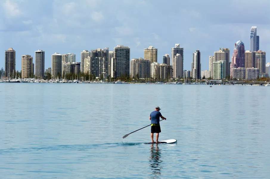 Paddle Boarding at Tallebudgera Creek