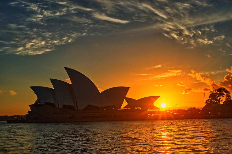 Sunset Sailing In Sydney