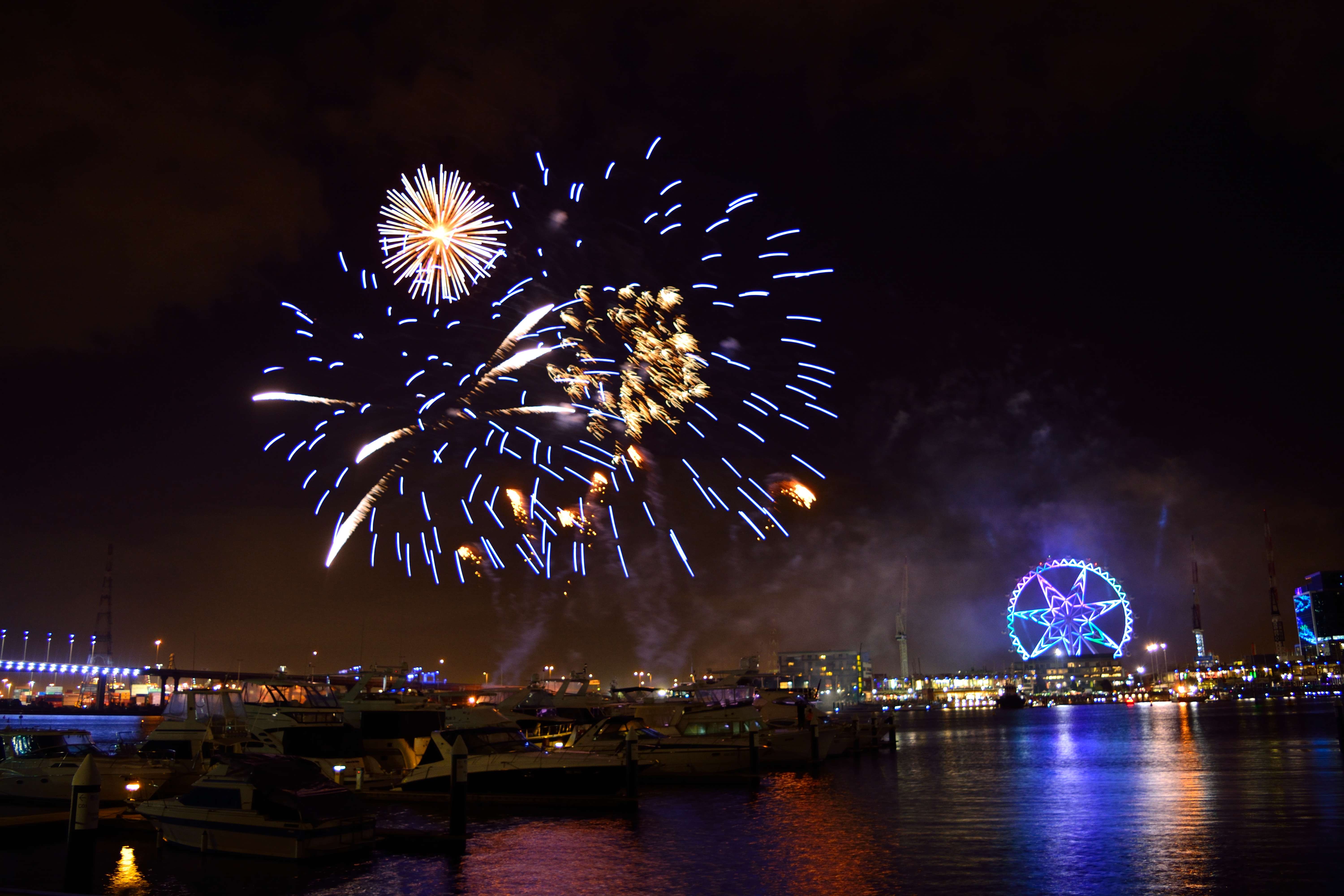 Watch Fireworks At The Docklands