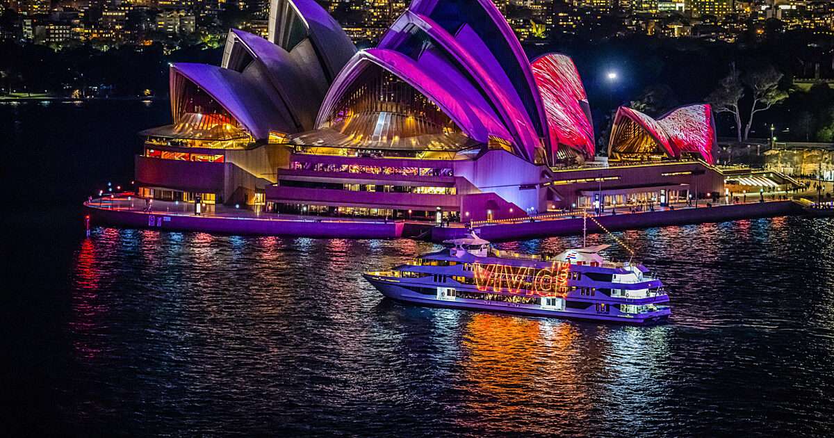 Indulge in the VIVID Sydney Buffet Dinner Cruise