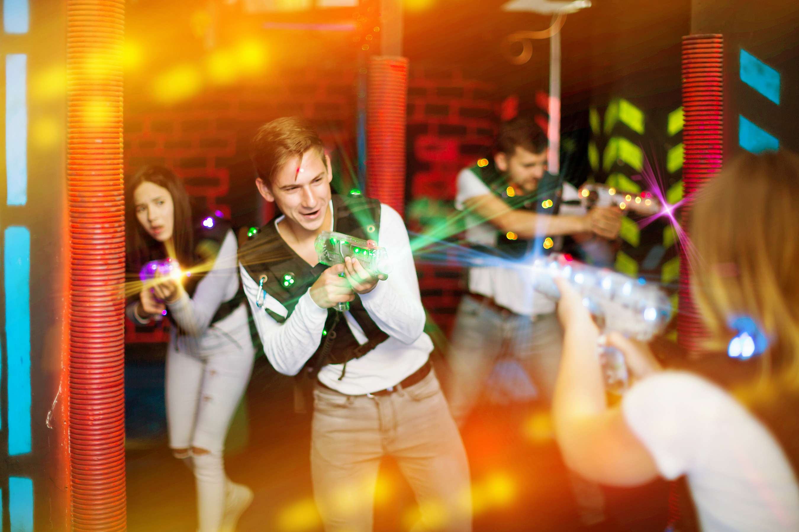 Play a Game of Indoor Laser Tag