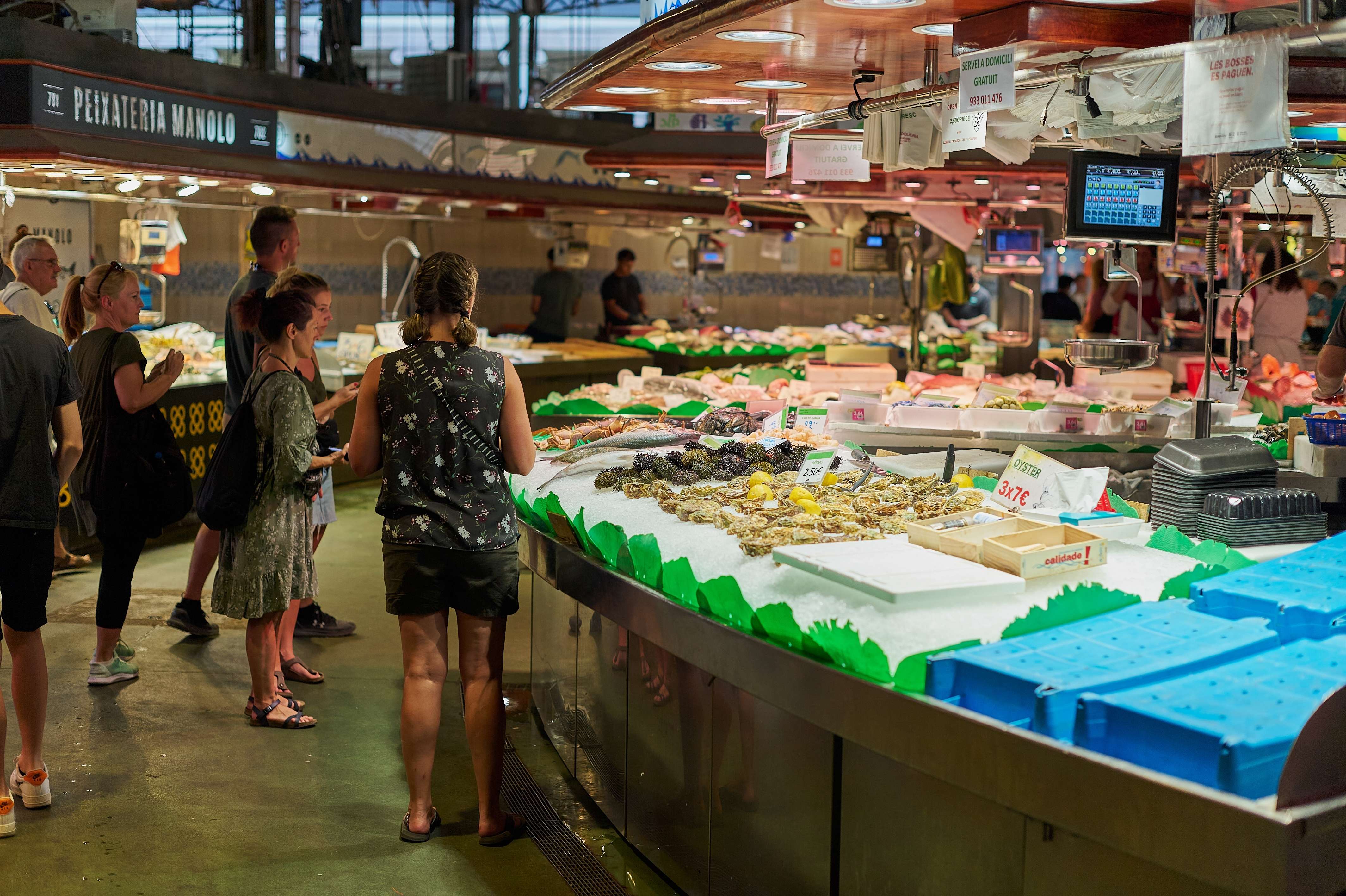 Lunch at Mercado la Boqueria