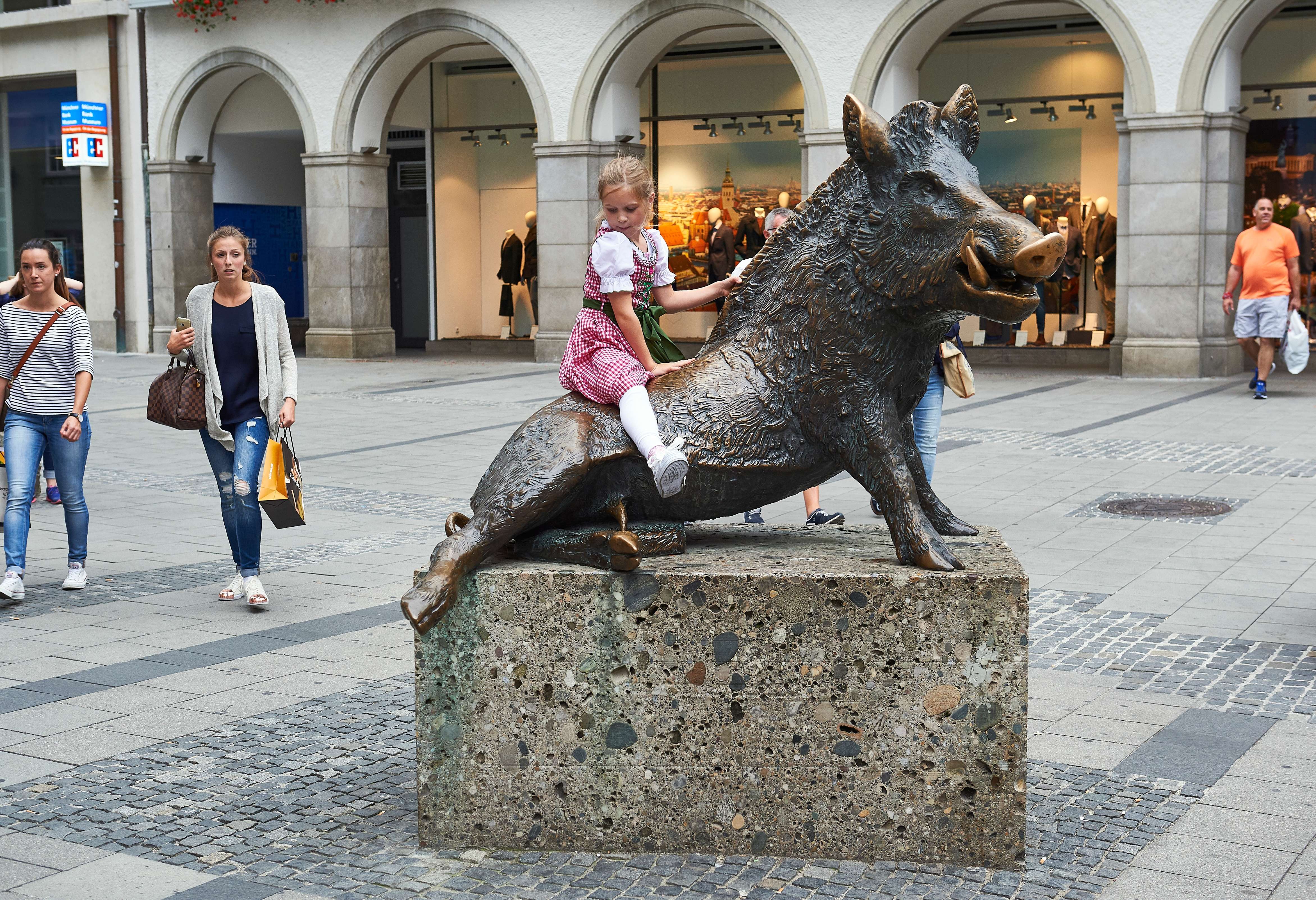 Rub The Snout Of The Bronze Boar Statue