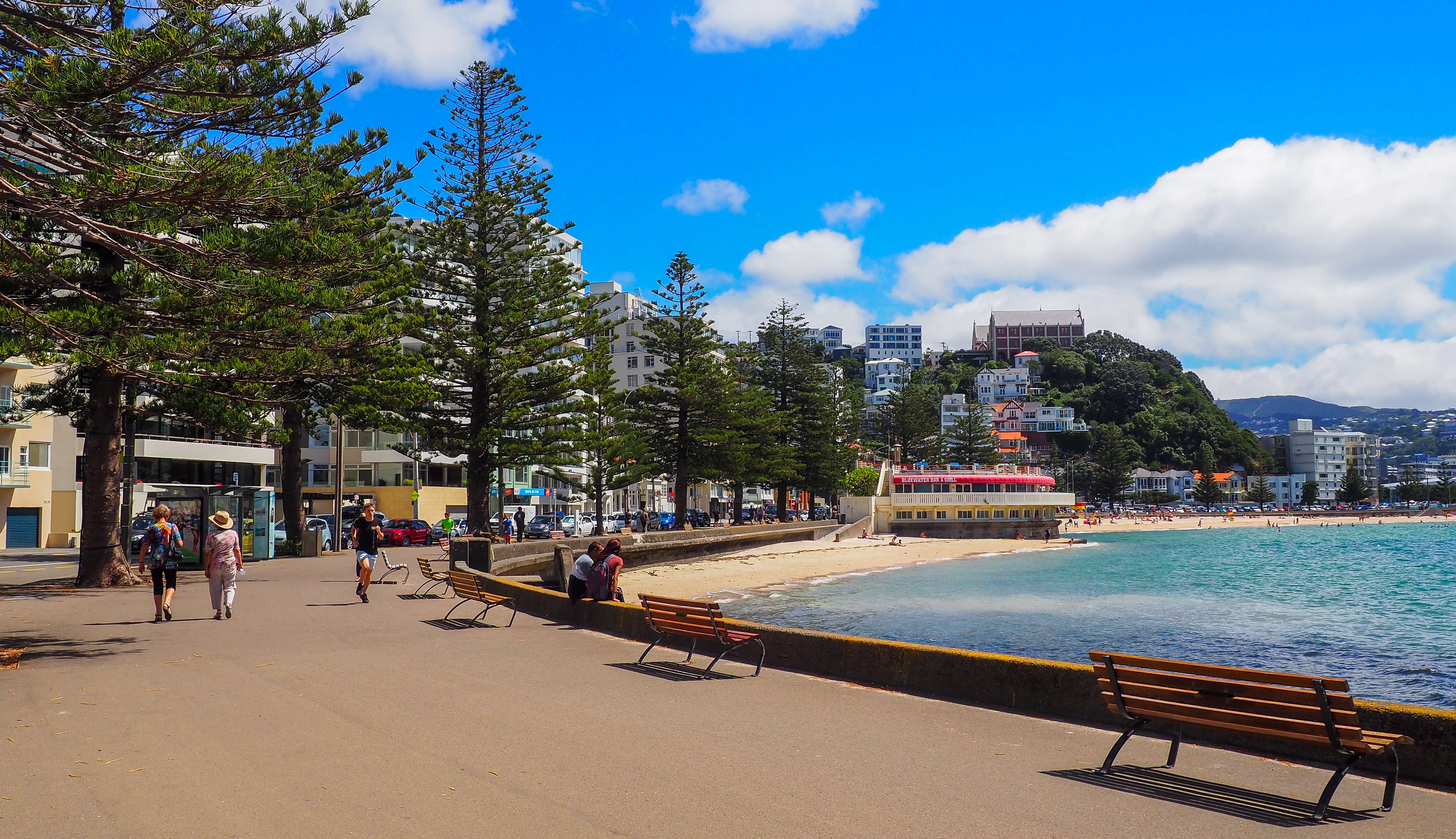 Relax at Oriental Parade Beach