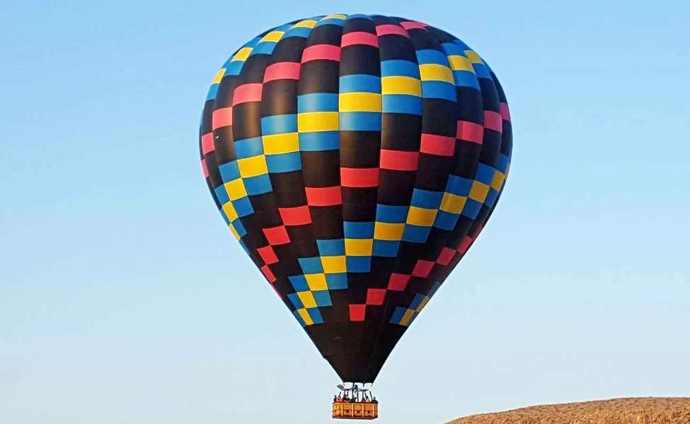 Hot Air Balloon Ride Over the City
