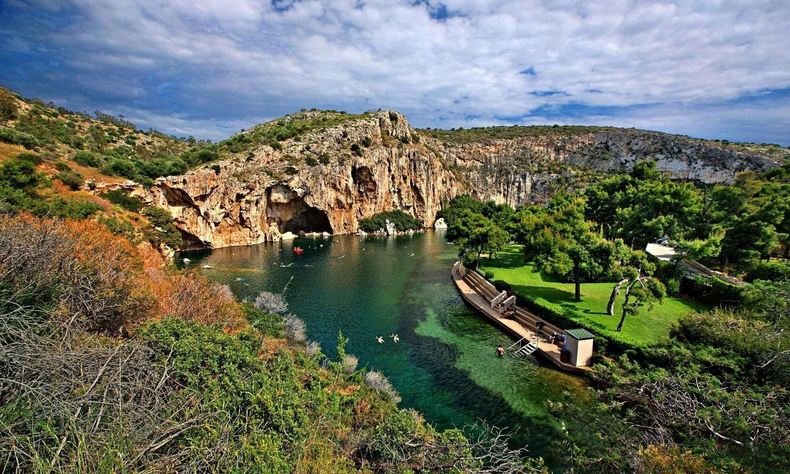 Swim In Thermal Lake Vouliagmeni