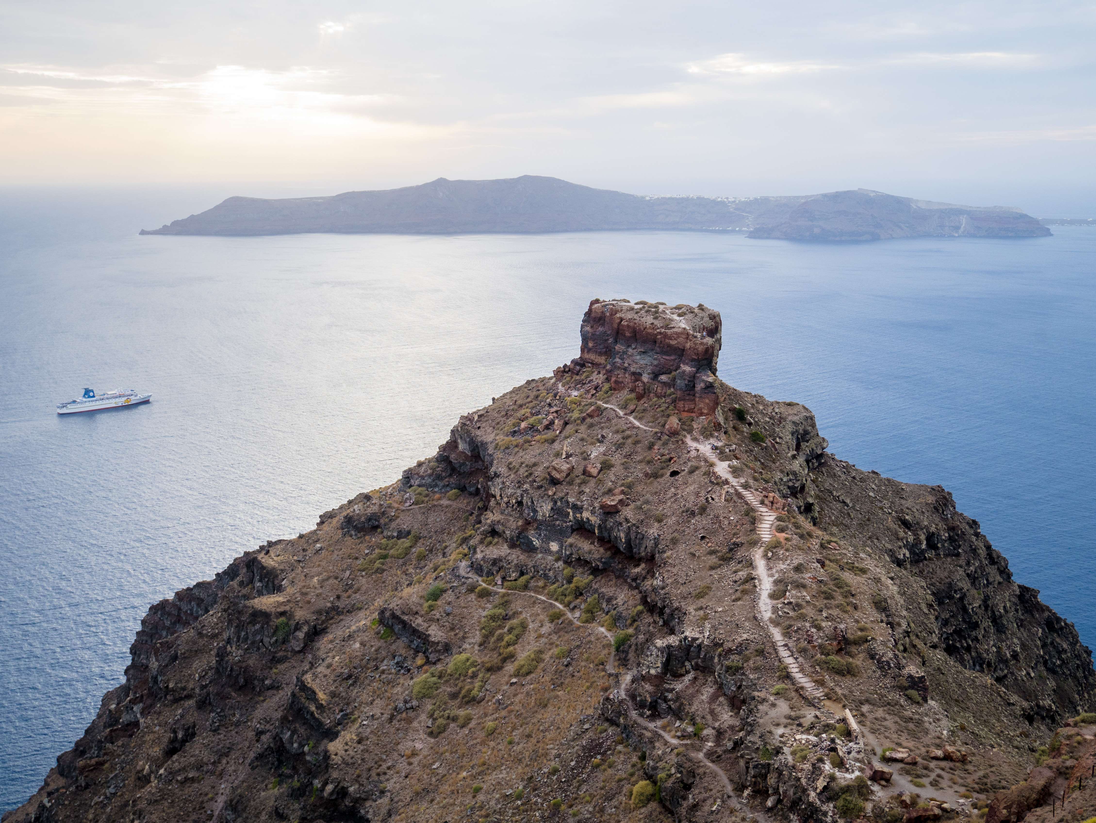 Go For A Hiking on Skaros Rock 