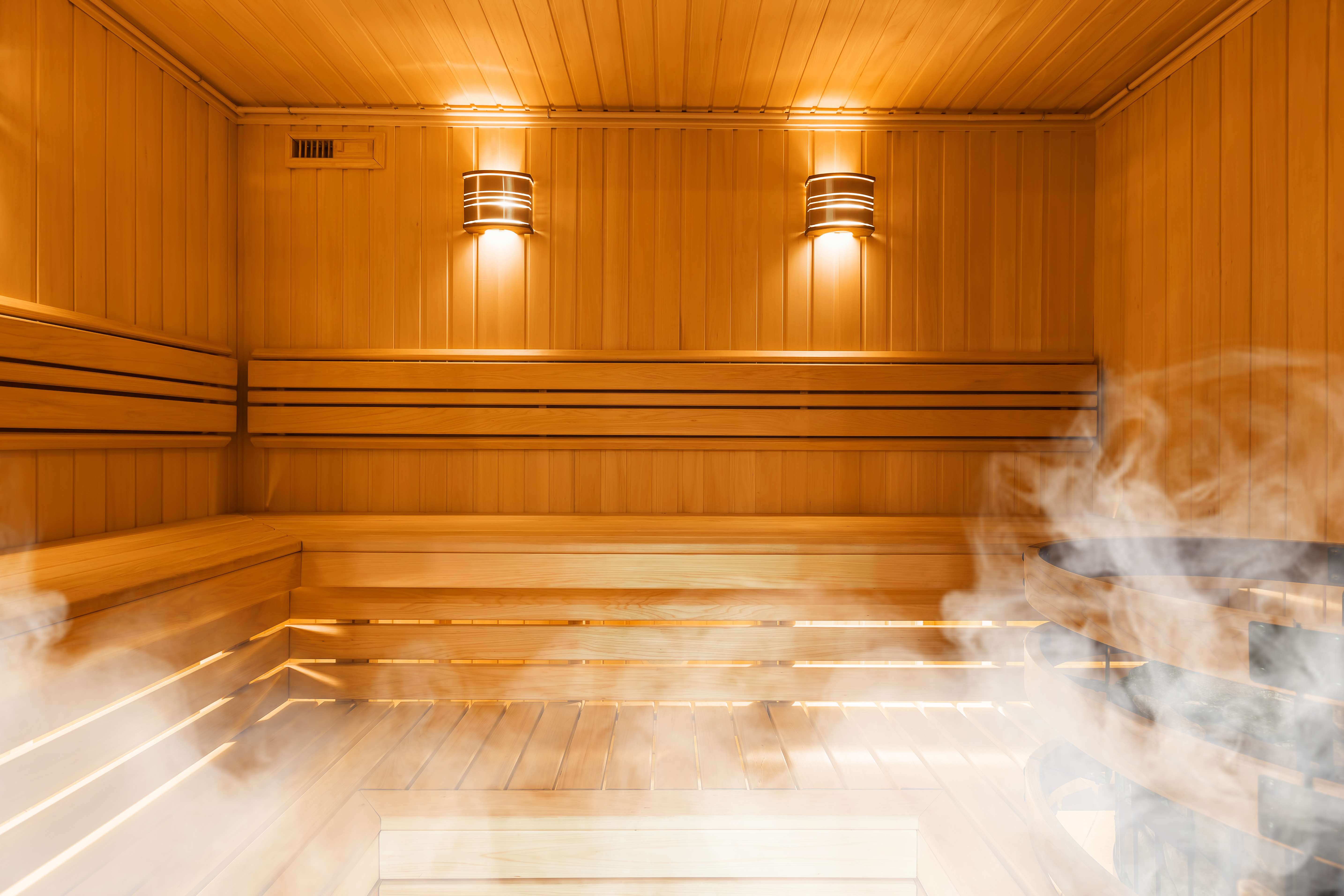 Heat Up In A Floating Hot Tub And Sauna