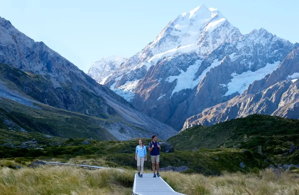 Go for hiking on Hooker Valley Track