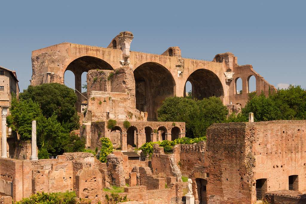Basilica of Maxentius is the Forum's Largest Room
