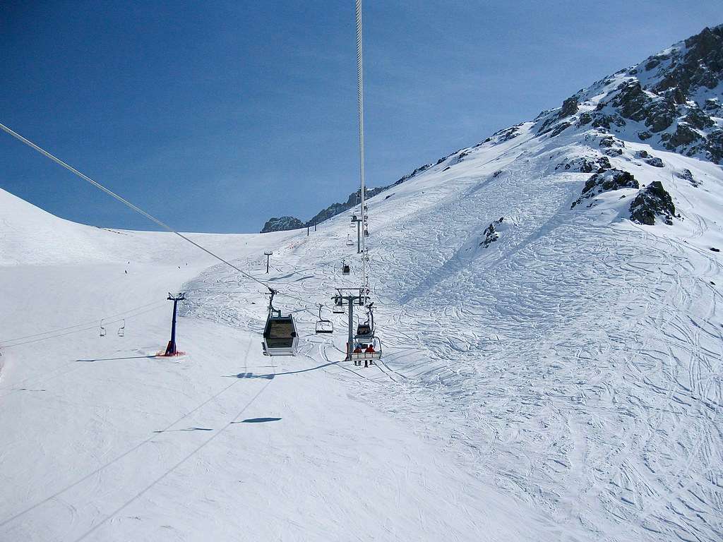 Skiing at Shymbulak Ski Resort