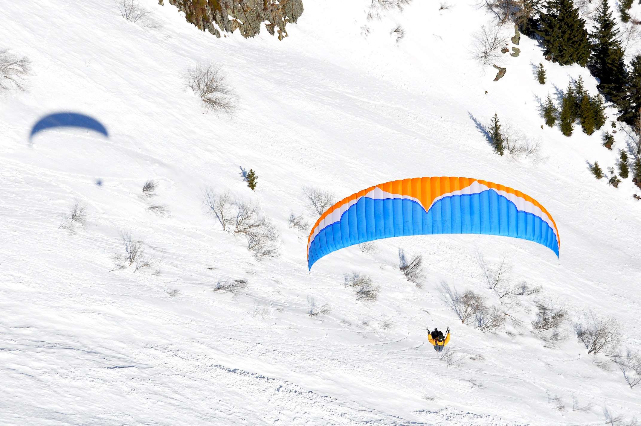 Paragliding Over Azerbaijan’s Winter Beauty