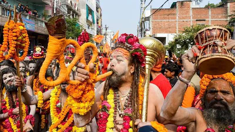 Witness The Procession Of Naga Sadhus