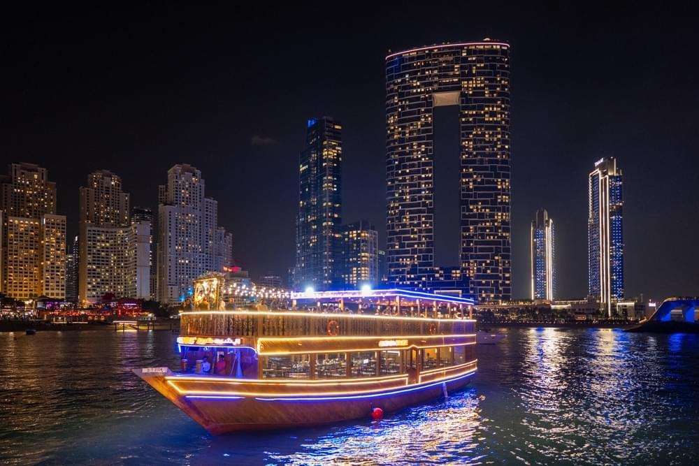 Day 4: Experience Dubai Marina Dhow Cruise