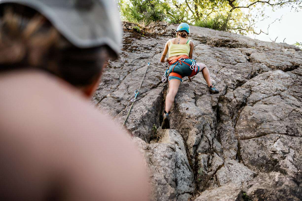 Rappelling at Ramanagara Hill
