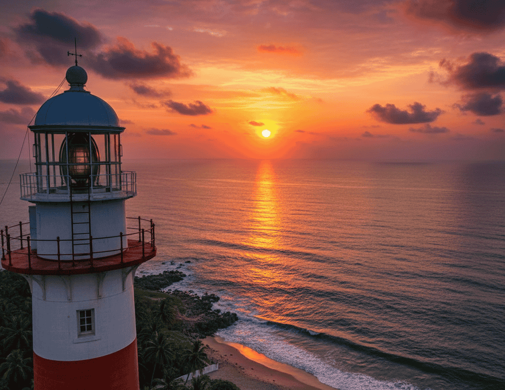Catch A Beautiful Sunset From The Lighthouse At Indira Point