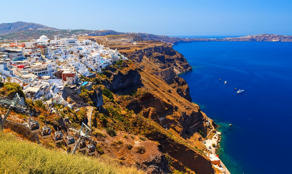 Santorini Caldera, Cyclades (Greece)