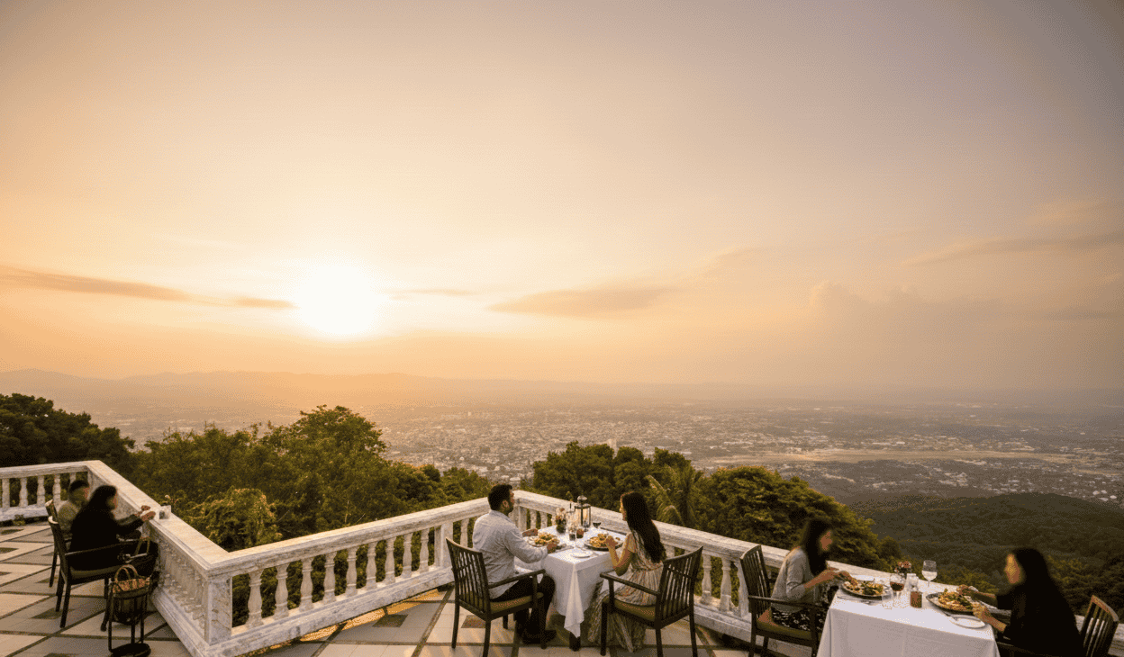 Romantic Sunset Dinner at Doi Suthep Viewpoint