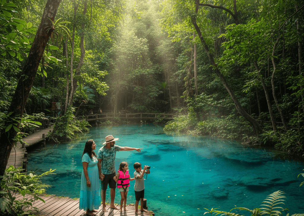 Explore Emerald Pool And Blue Pool