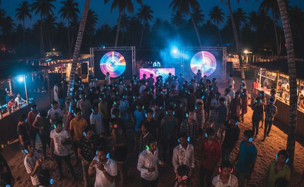 Experience A Headphone Rave At Silent Noise Club In Palolem