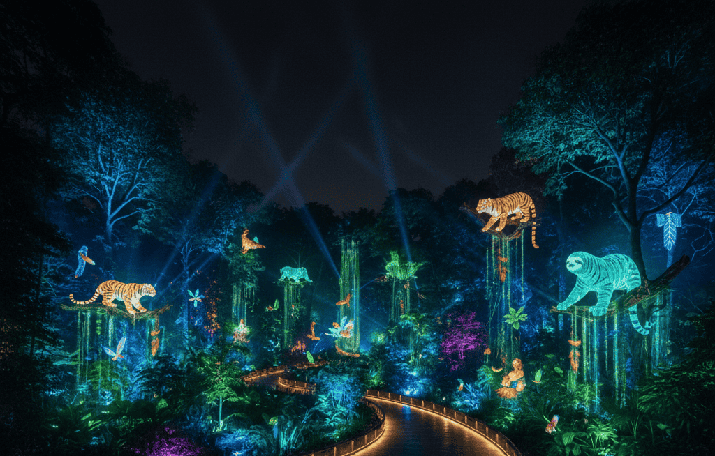 Rainforest Lumina at Singapore Zoo 