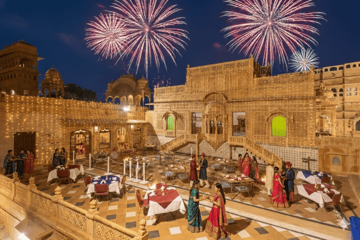  Palace-Style New Year Gala at WelcomHeritage Mandir Palace