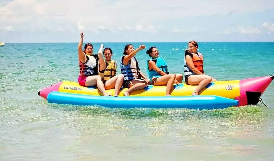 Try Banana Boat Rides at Nagaon Beach