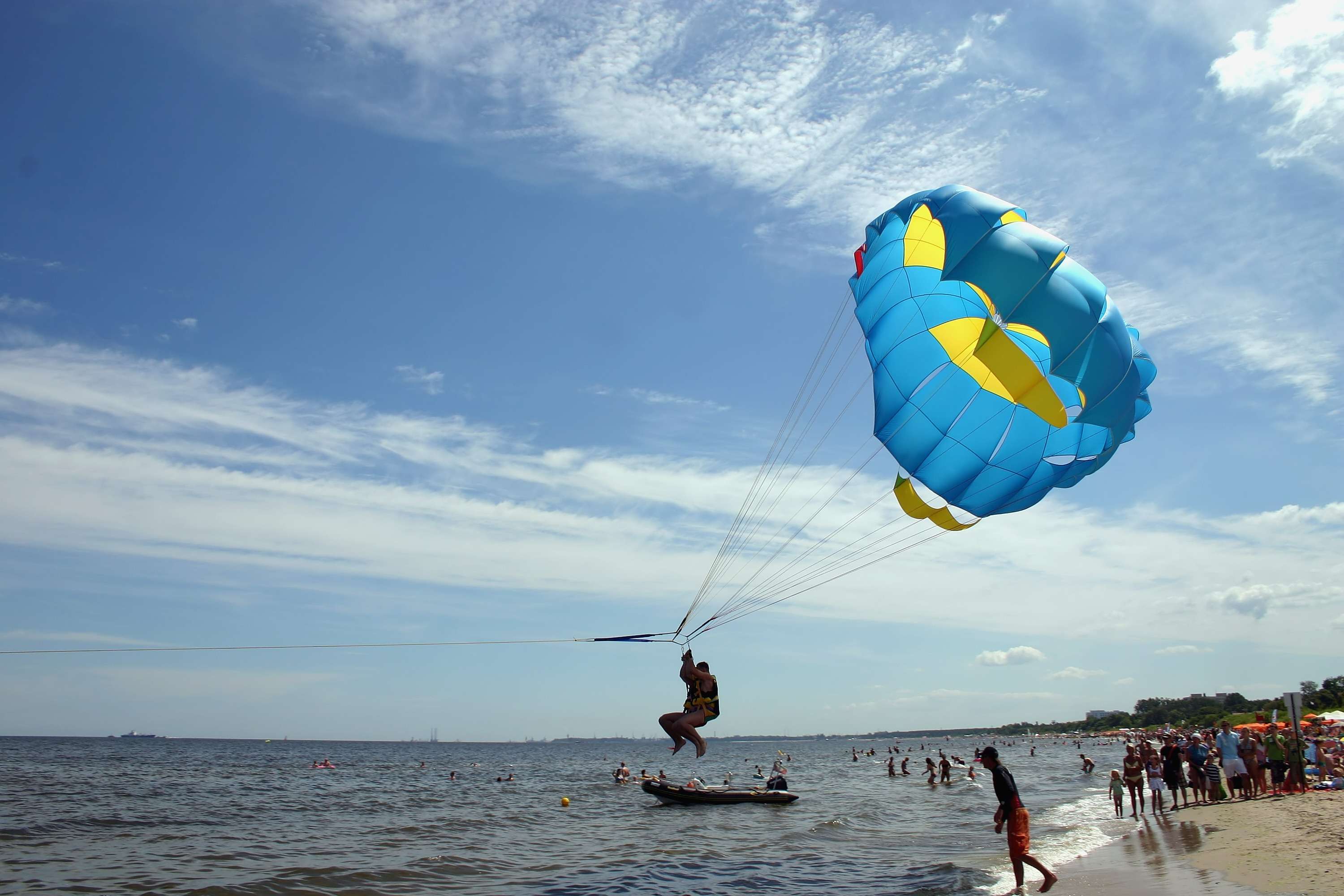 Go Parasailing Over the Blue Waters of Kihim Beach