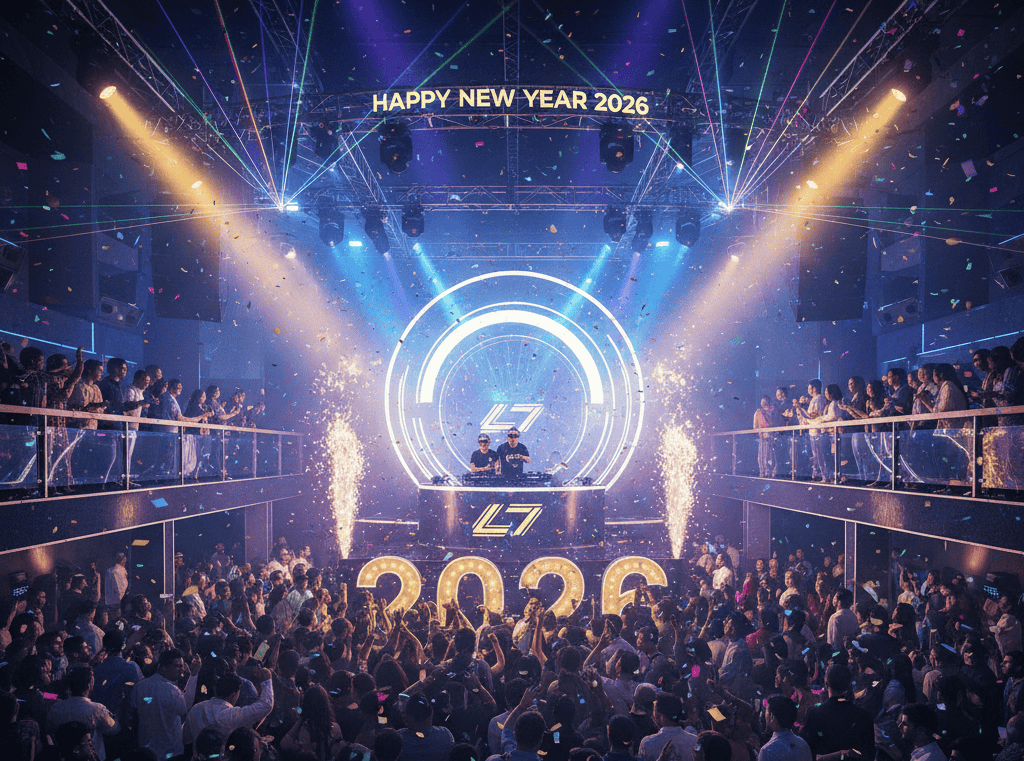 Step Into a Neon-Lit NYE Bash at L7 Club & Lounge