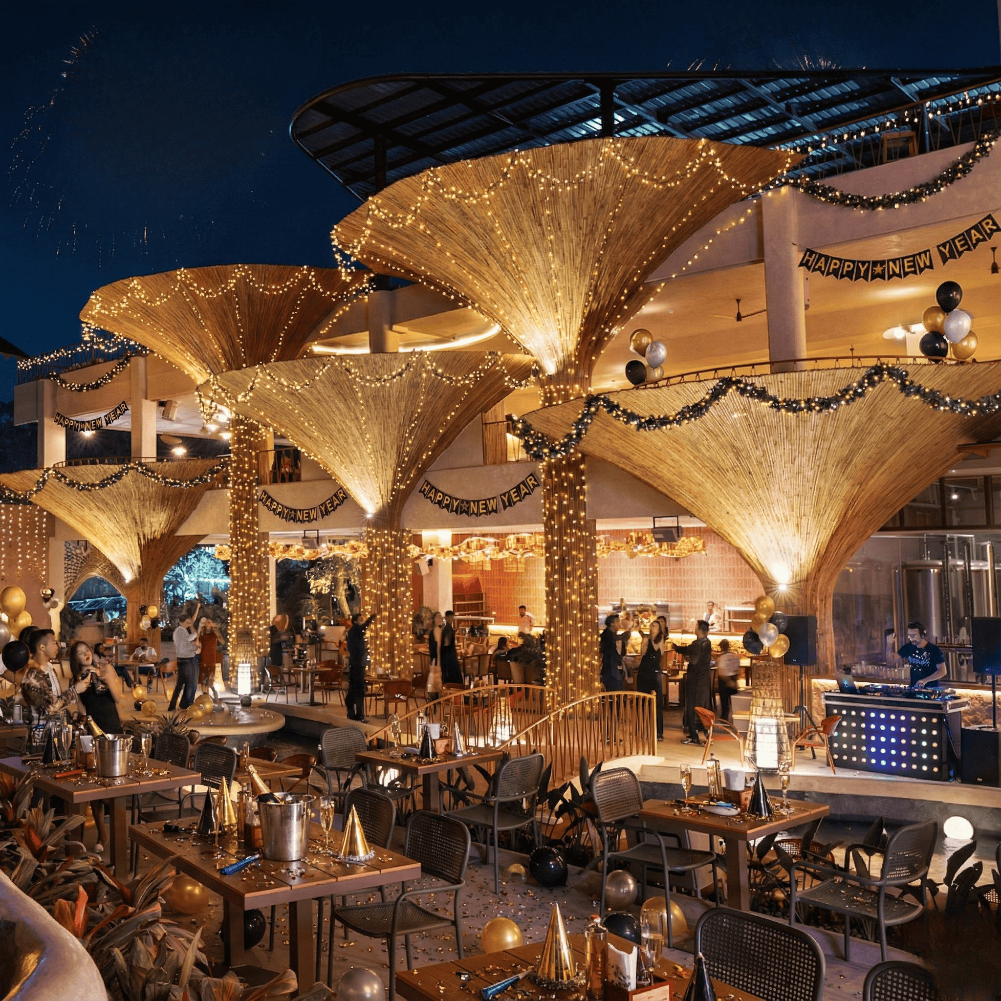 Experience Neon & Noir Themes At ABV Wonderland NYE 2026