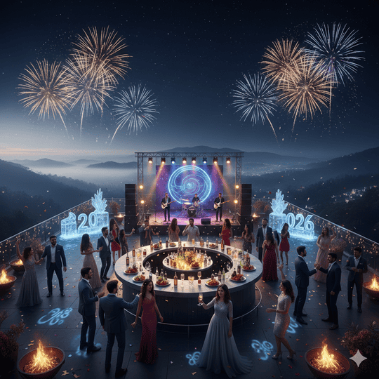 Celebrate at Sky Land Rooftop Bar