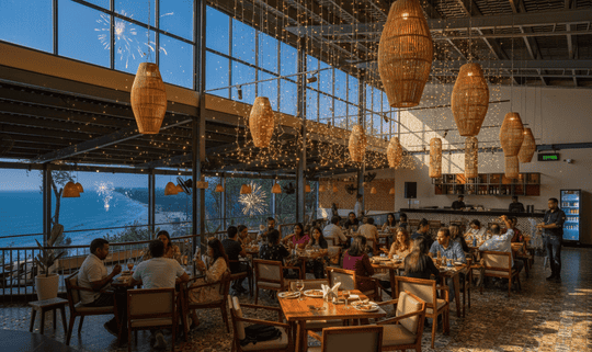 Sunset New Year Vibes at Mantra Cafe