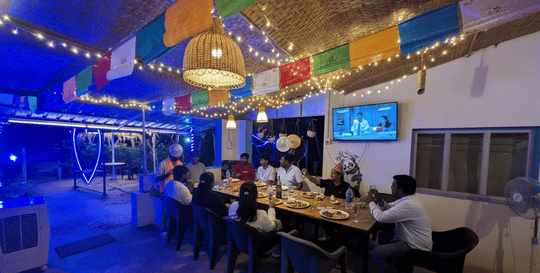 Laid-Back New Year Night at Lazy Beach Café, Gokarna