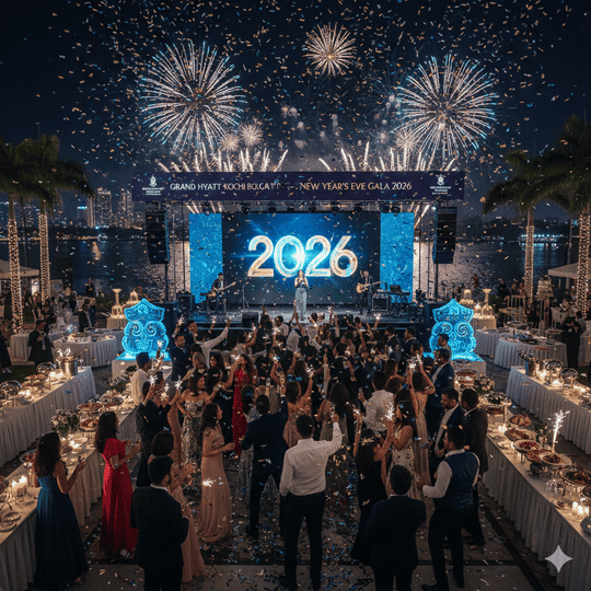 Experience New Year at Grand Hyatt Kochi Bolgatty