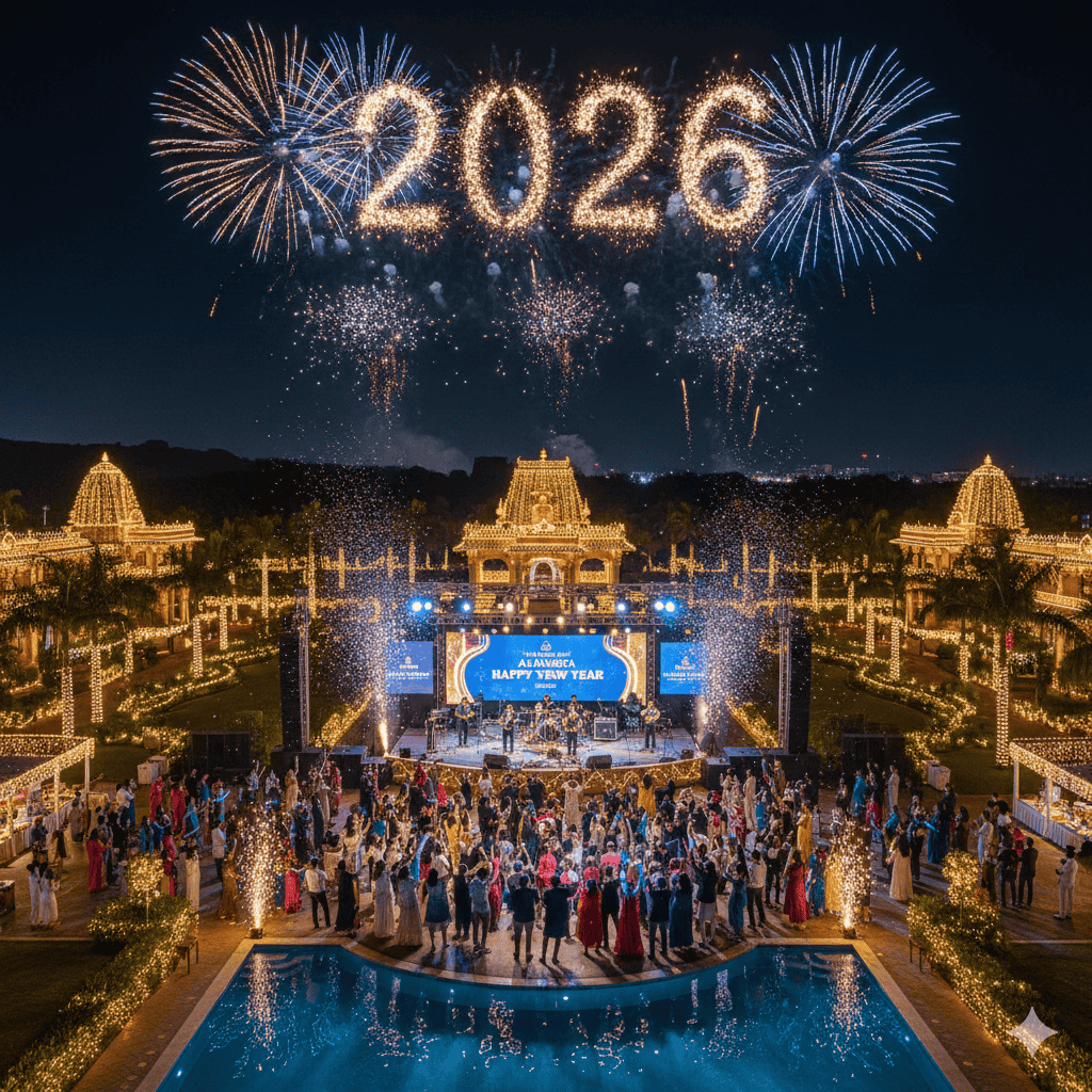 Festive New Year Celebration at Aalankrita Resort & Convention