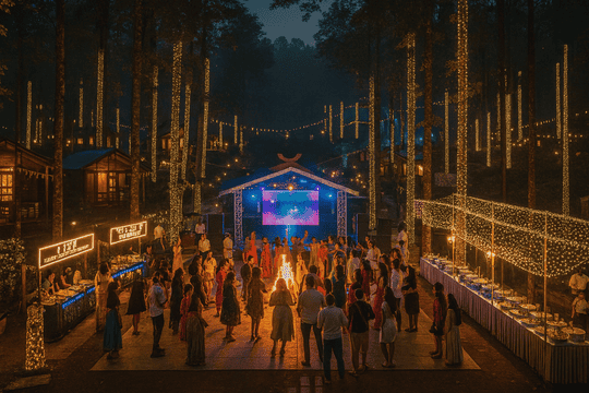 Party at Treasury Resort & Spa (Durshet Forest Lodge), Khopoli