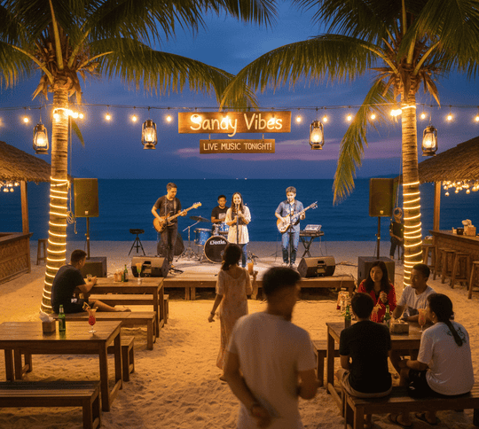  Live Music at Pantai Tengah Bars